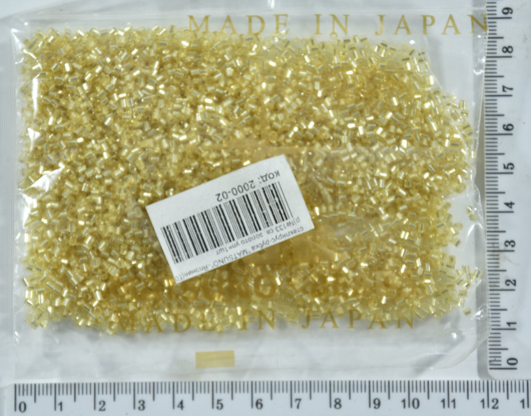Стеклярус рубка "MATSUNO" Японія 50гр №133 св. золото