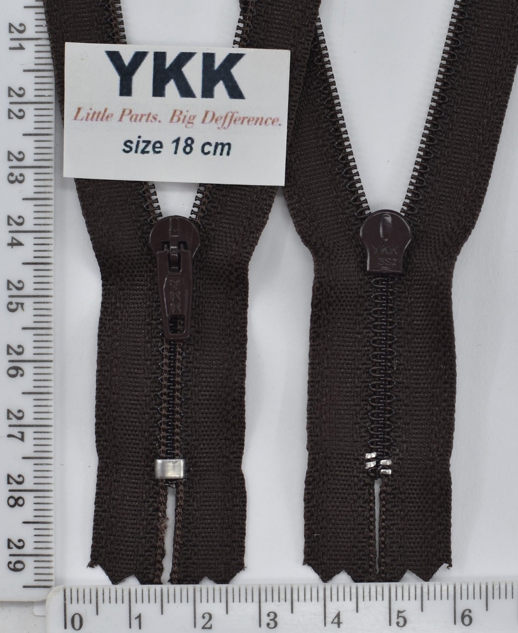 Блискавка спіраль №3 YKK Японія 18см (570) т коричн