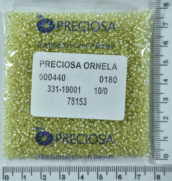 Бісер PRECIOSA №10 / 0 блискучий №78153 пакет 50 грам