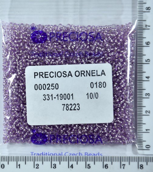 Бісер PRECIOSA №10 / 0 блискучий №78223 пакет 50 грам