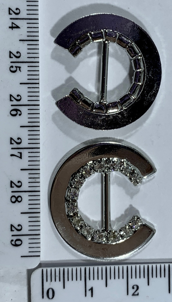 Пряжка страза №7052 щір 2см уп = 6 шт