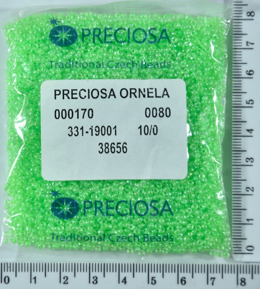 Бісер PRECIOSA №10 / 0 фарбують №38656 пакет 50 грам