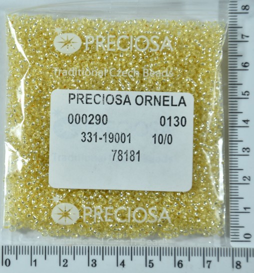 Бісер PRECIOSA №10 / 0 блискучий №78181 пакет 50 грам