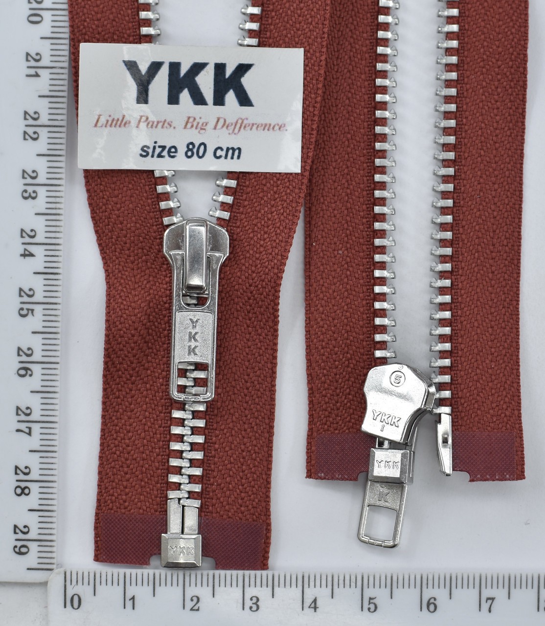 Блискавка 80см метал алюм № 5 YKK Японія 
