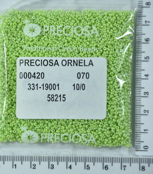 Бісер PRECIOSA №10 / 0 перлам №58215 пакет 50 грам