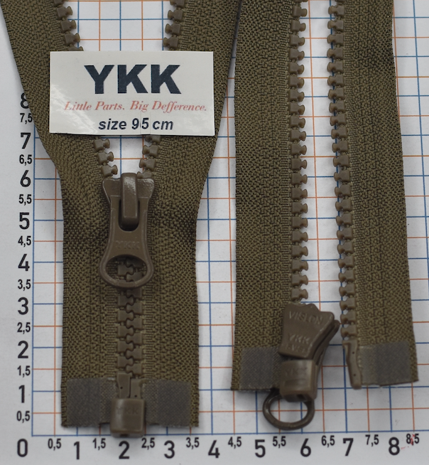 Блискавка 95см трактор № 5 YKK Японія VSC-56--DALHD- PE14- 242 хакі