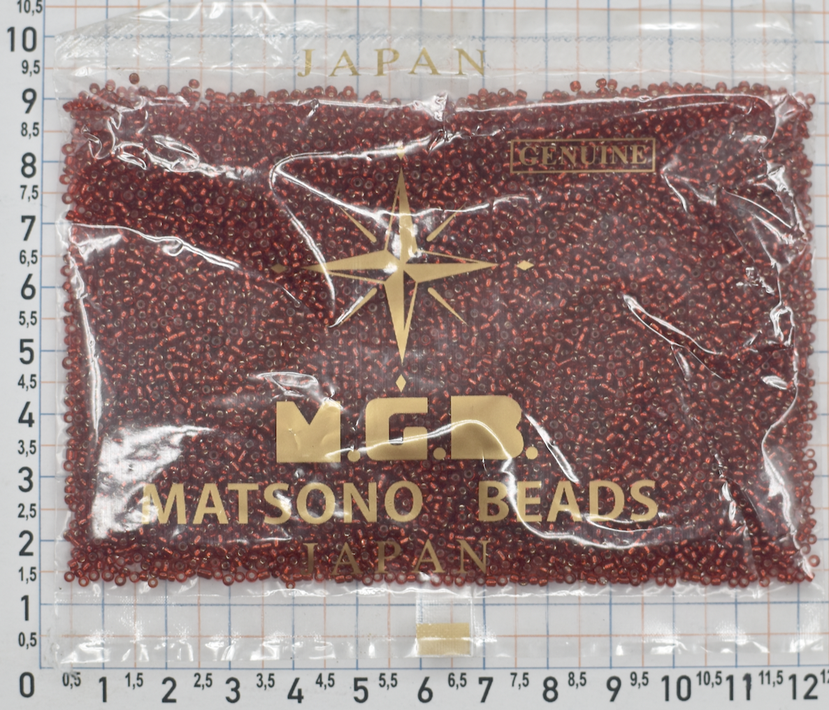 Бісер № 15 " MATSUNO" -Японія (50грам) темно червоний
