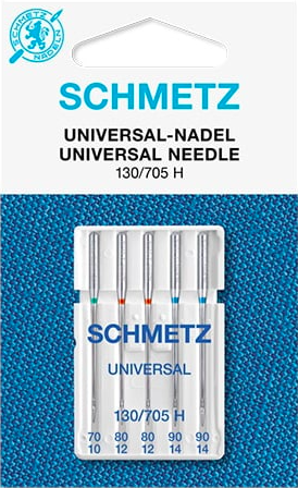 Голка асорті №70,80(2),90(2) Universal SCHMETZ  для побутових шв машин 