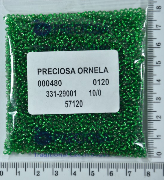 Бісер PRECIOSA №10 / 0 блискучий №57120 пакет 50 грам