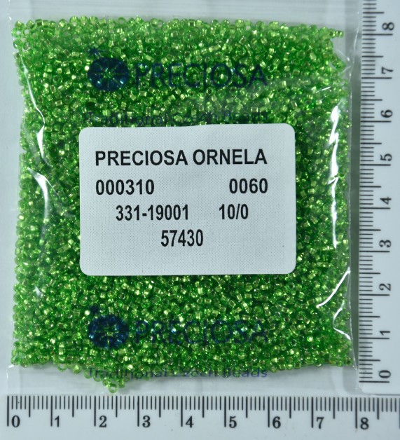 Бісер PRECIOSA №10 / 0 блискучий №57430 пакет 50 грам