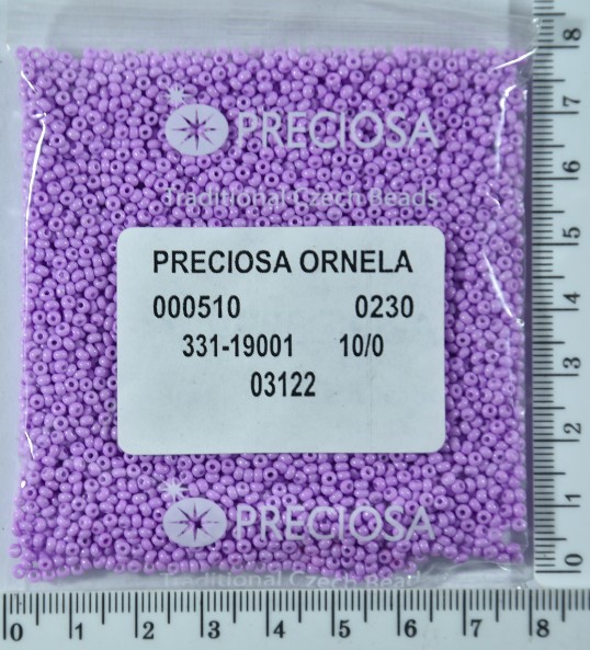 Бісер PRECIOSA №10 / 0 натур №03122 пакет 50 грам