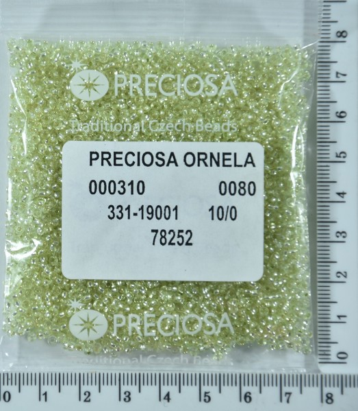 Бісер PRECIOSA №10 / 0 блискучий №78252 пакет 50 грам