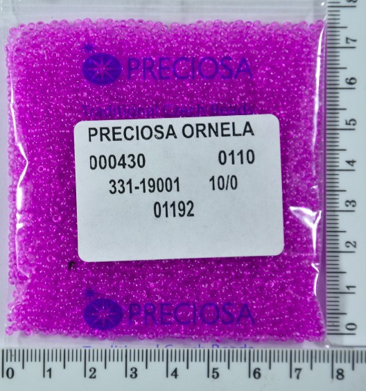Бісер PRECIOSA №10 / 0 прозорого №01192 пакет 50 грам