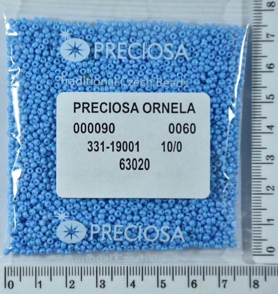 Бісер PRECIOSA №10 / 0 натурал №63020 пакет 50 грам