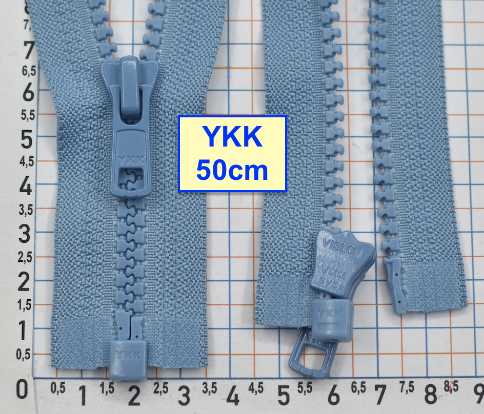 Блискавка трактор № 5 YKK Японія 50см  джинсов (875)