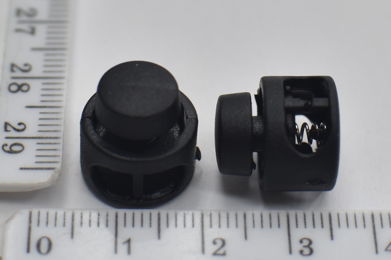 Наконечник пласм на 2 шнури Ф 1- 3мм чорний