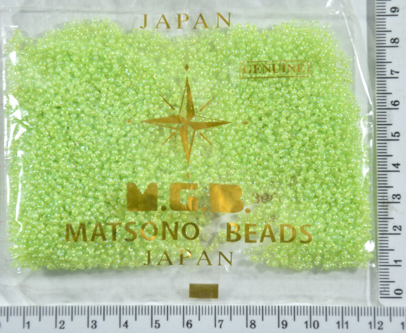 Бісер №11 / 0 "MATSUNO" -Японія (50гр) №853 салат-прозо