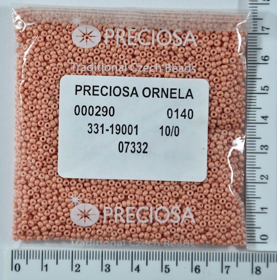 Бісер PRECIOSA №10 / 0 натур №07332 пакет 50 грам