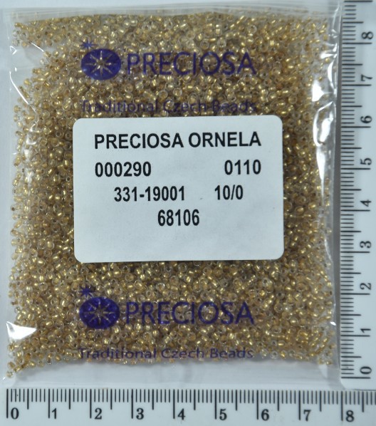 Бісер PRECIOSA №10 / 0 блискучий №68106 пакет 50 грам