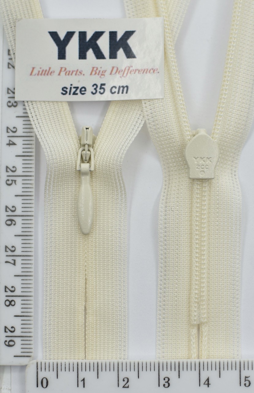 Блискавка спіраль №2 YKK Японія потайна нейлон 35см ( 801 )