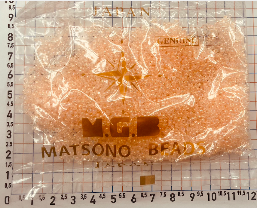 Бісер 11 / 0 " MATSUNO " Японія уп 50грам св персик