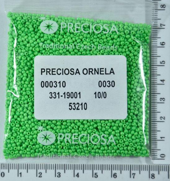 Бісер PRECIOSA №10 / 0 натурал №53210 пакет 50 грам
