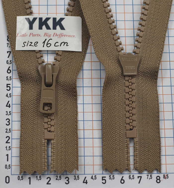 Блискавка 16см трактор №5 YKK Японія VSC-56-DA-E-P14N- 300 беж