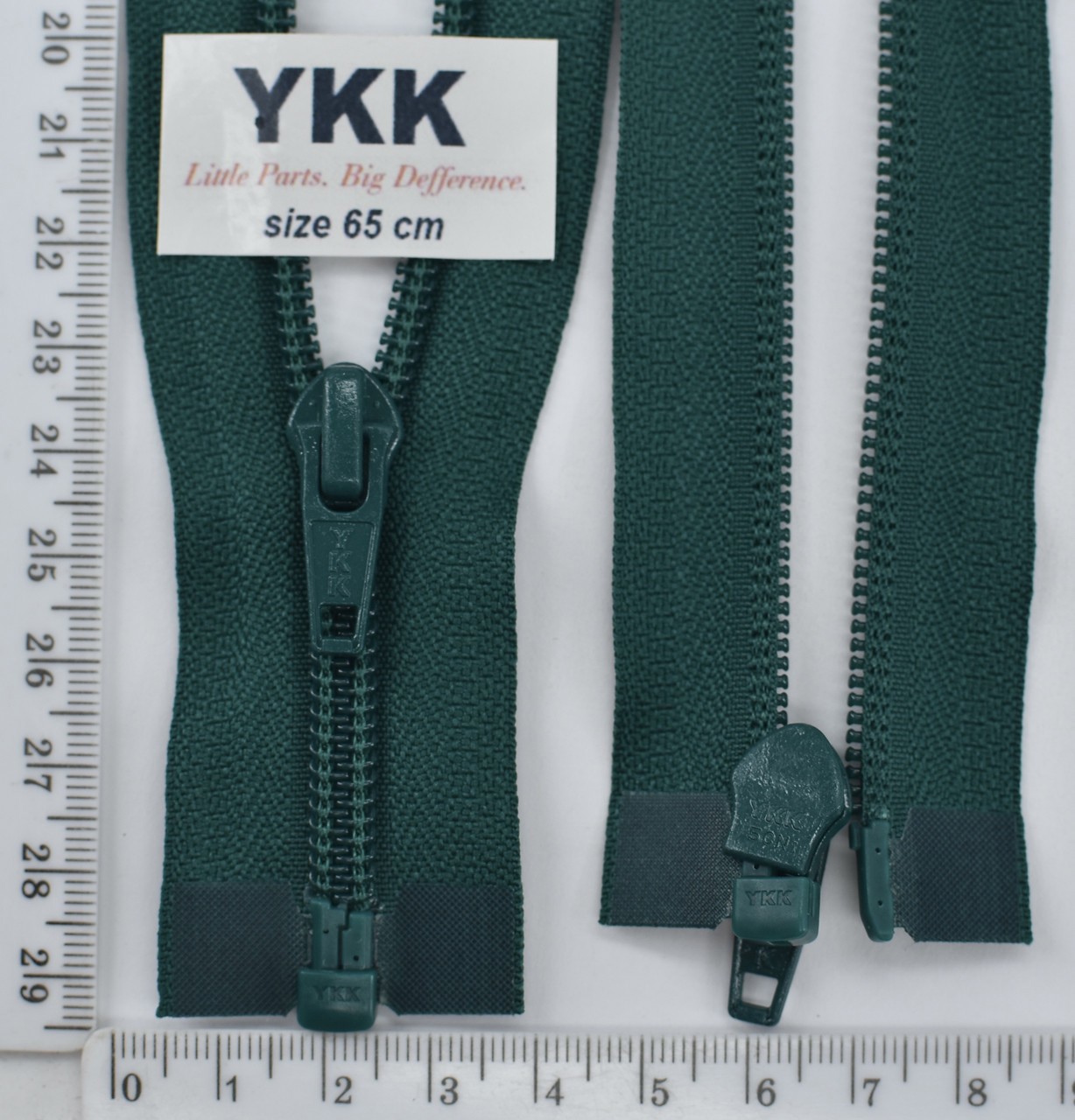 Блискавка YKK спіраль №5 разьемний 65см (295) т зелен