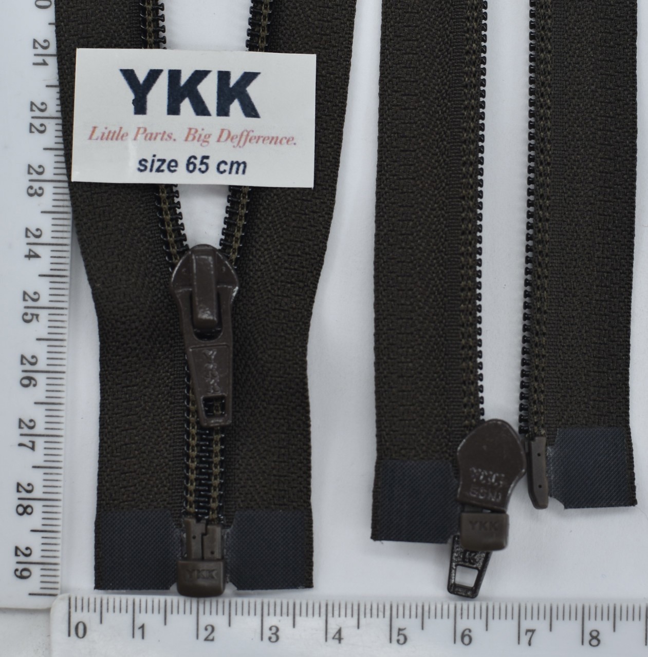 Блискавка YKK спіраль №5 разьемний 65см (157) т болотний