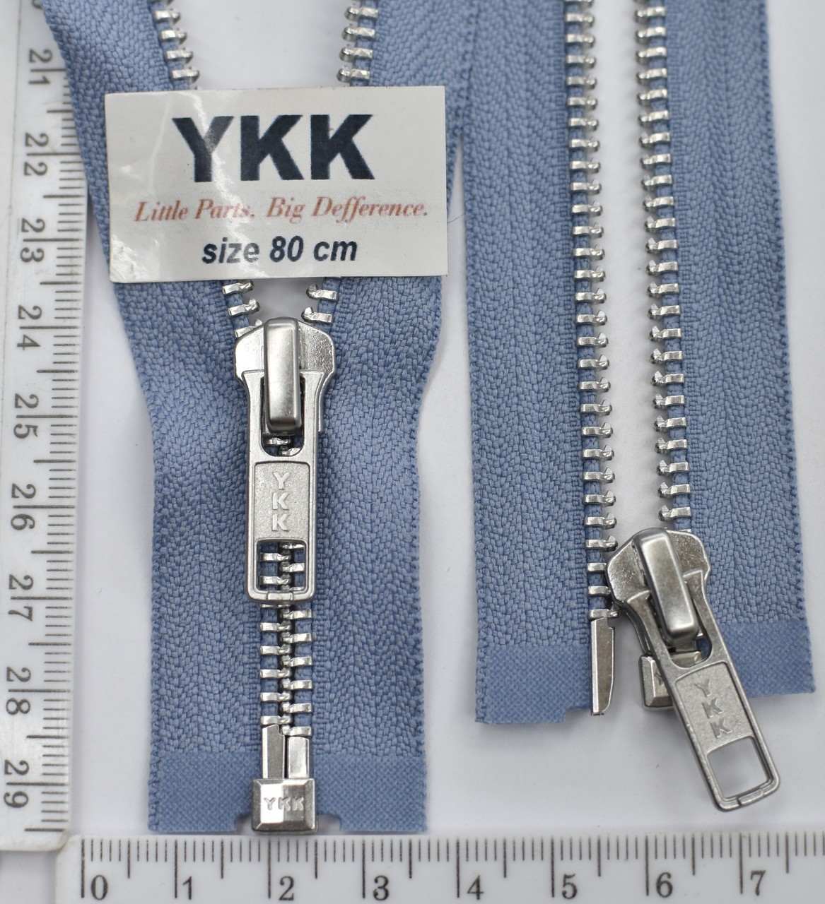 Блискавка 80см метал алюм № 5 YKK Японія 
