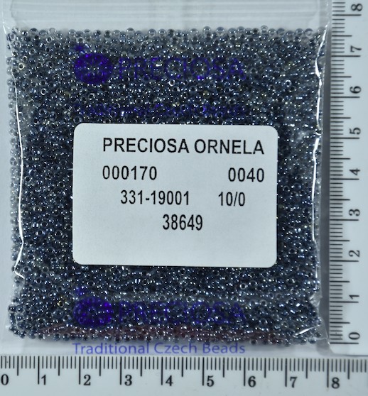 Бісер PRECIOSA №10 / 0 фарбують №38649 пакет 50 грам