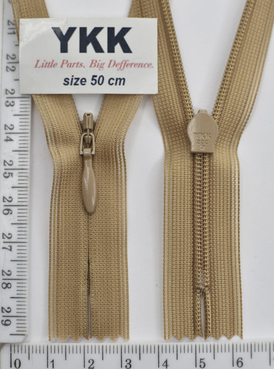 Блискавка спіраль №2 YKK Японія потайна нейлон 50см (007) 