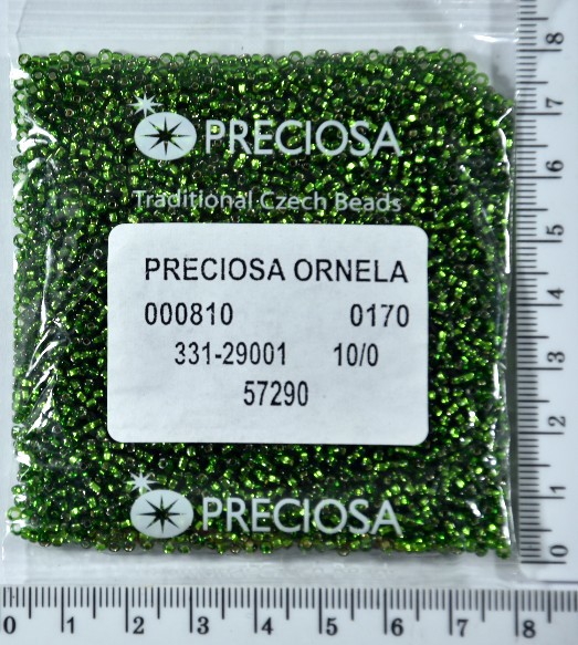 Бісер PRECIOSA №10 / 0 блискучий №57290 пакет 50 грам