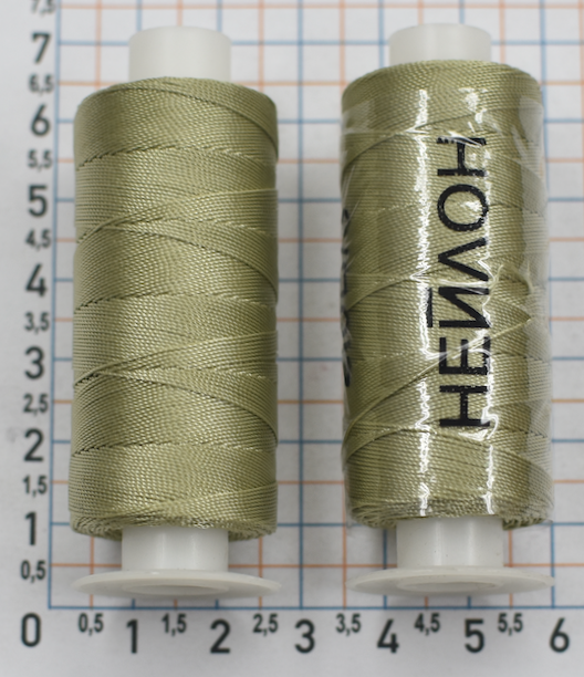 Нитка нейлон шкіра 210/3 20гр №413