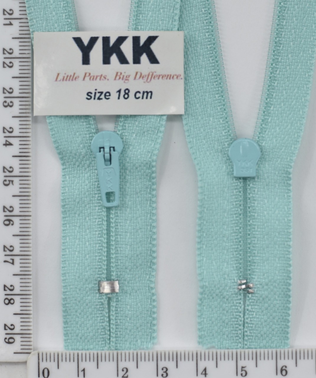 Блискавка спіраль №3 YKK Японія 18см (533) св бірюза