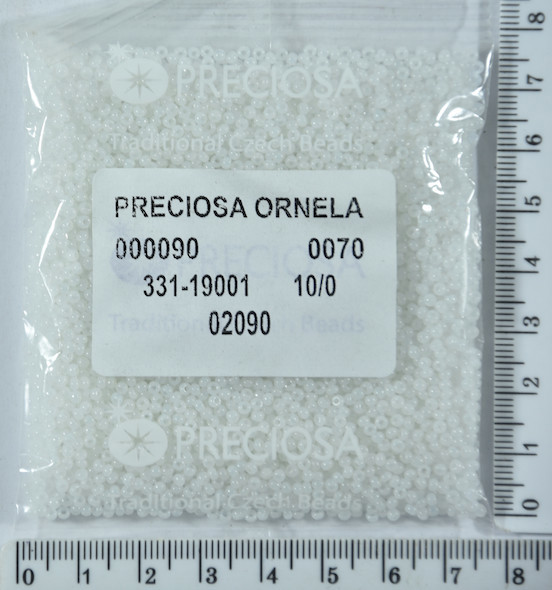 Бісер PRECIOSA №10 / 0 №02090 мат-блискучий пакет 50 грам