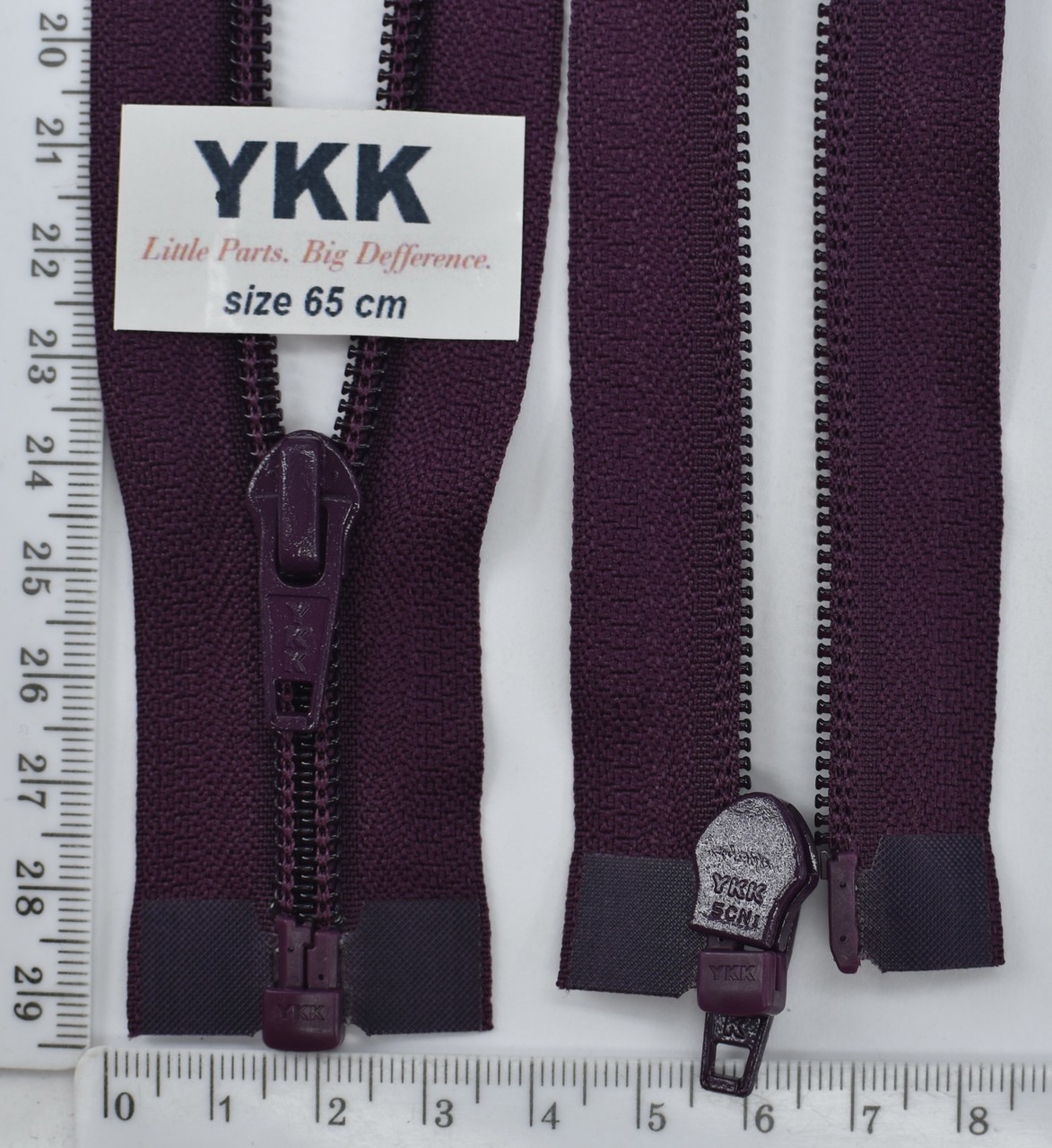 Блискавка YKK спіраль №5 разьемний 65см (230) т фіолет