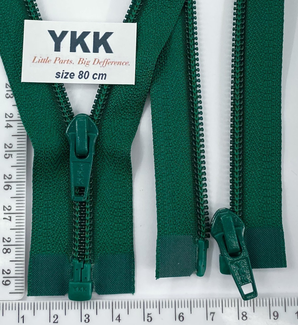 Блискавка спіраль №5 YKK Японія разьемний 80см (295) т зелен
