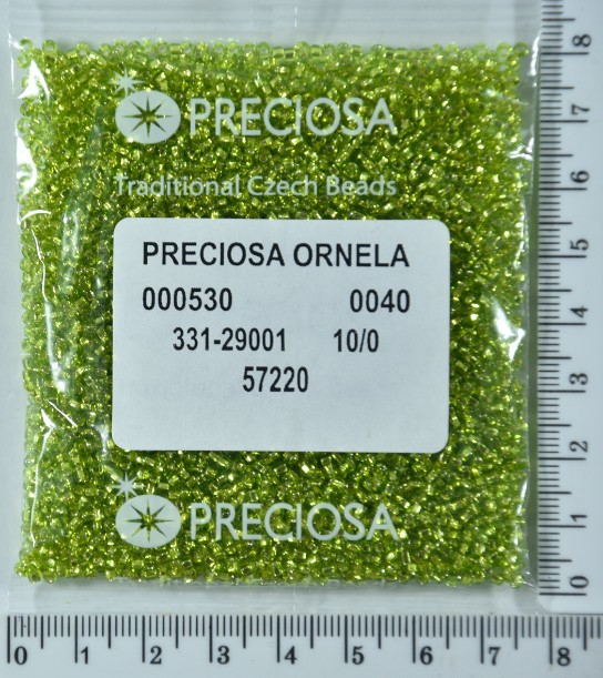 Бісер PRECIOSA №10 / 0 блискучий №57220 пакет 50 грам