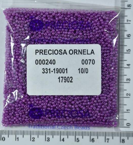 Бісер PRECIOSA №10 / 0 мат-блискучий №17902 пакет 50 грам