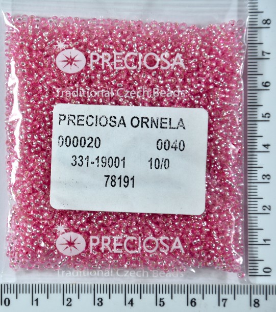 Бісер PRECIOSA №10 / 0 блискучий №78191 пакет 50 грам