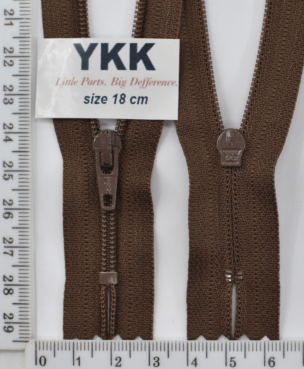 Блискавка спіраль №3 YKK Японія 18см (568) коричн