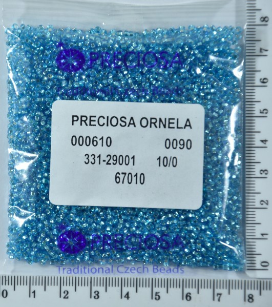 Бісер PRECIOSA №10 / 0 блискучий №67010 пакет 50 грам