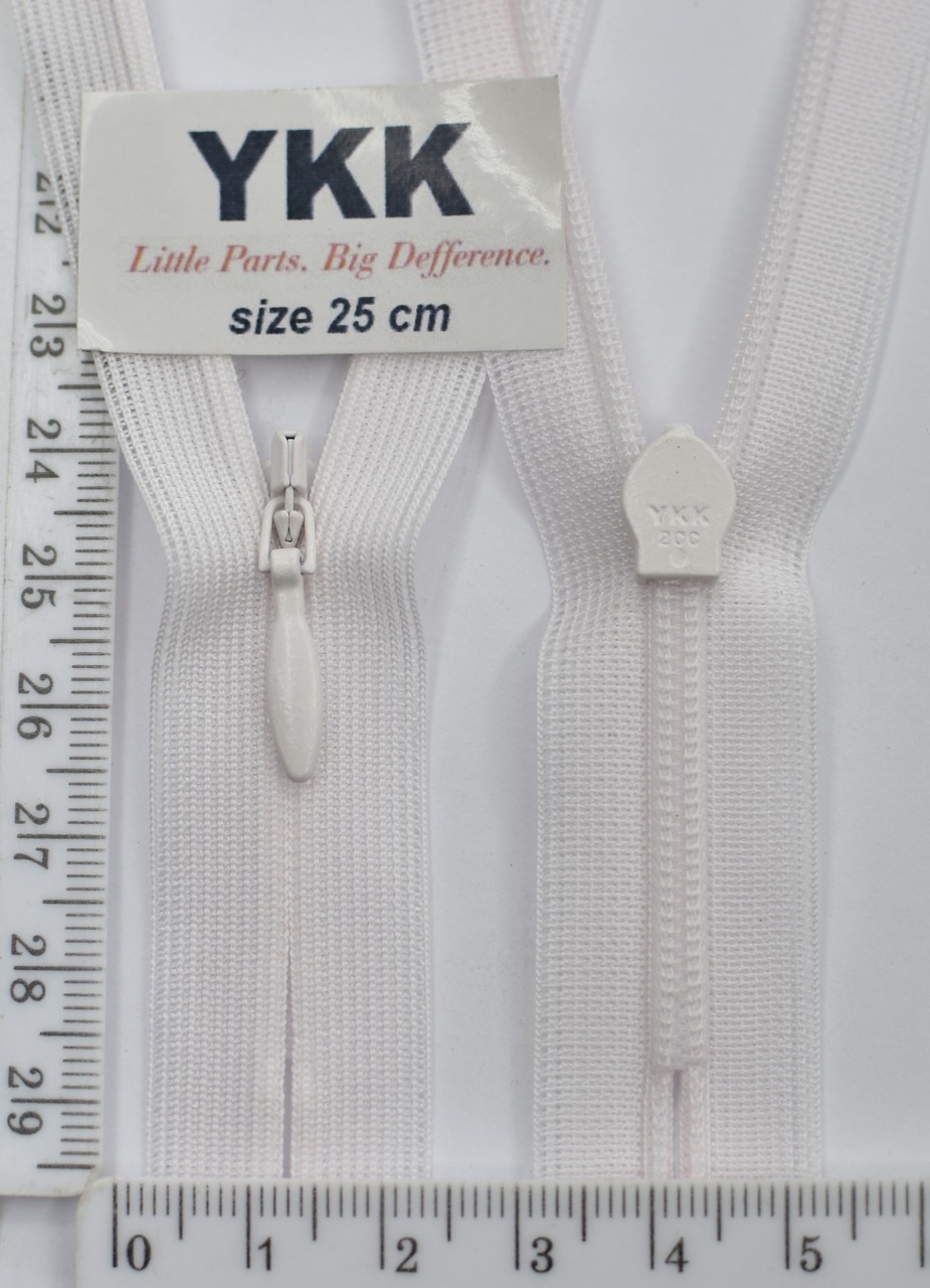 Блискавка спіраль №2 YKK Японія потайна нейлон 25см (355)
