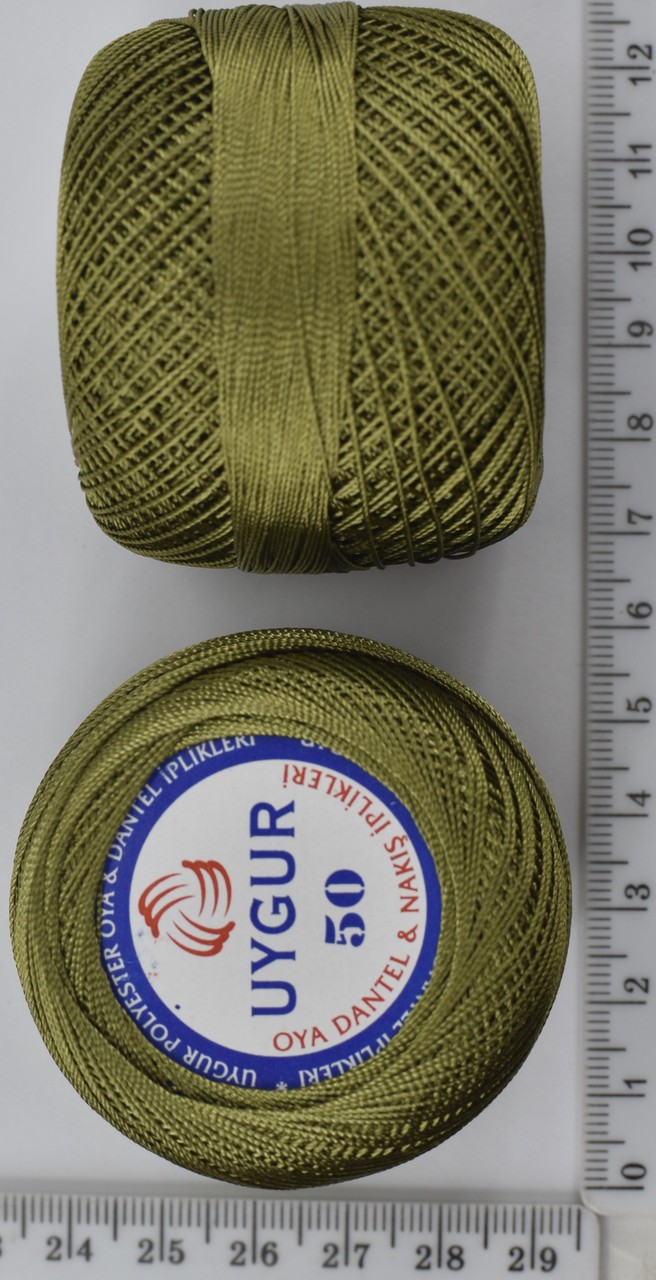 Ірис нитка шовк 20гр / 170м 0.3мм №732 т олива