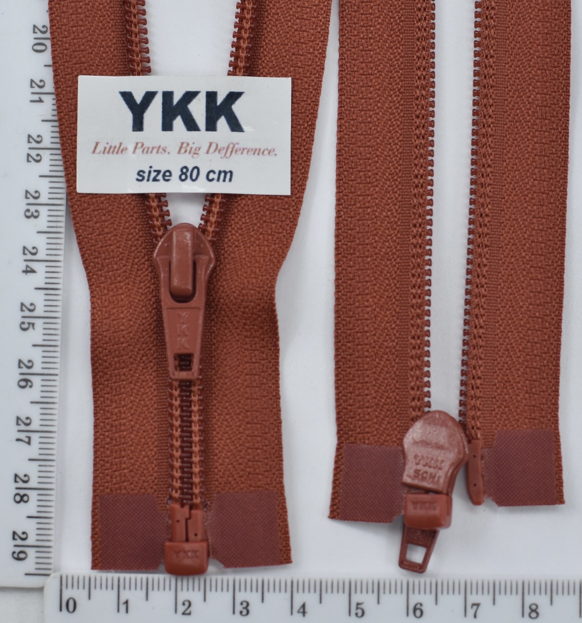 Блискавка спіраль №5 YKK Японія разьемний 80см (025) цегла
