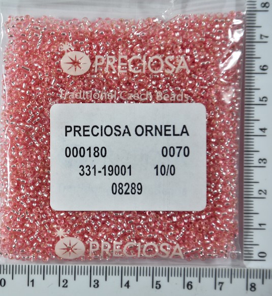 Бісер PRECIOSA №10 / 0 блискучий №08289 пакет 50 грам