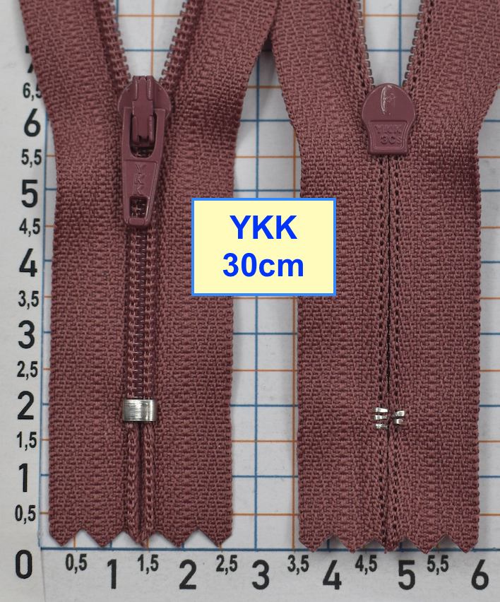 Блискавка 30см спіральна №3 YKK Японія фрезов лілов (617)