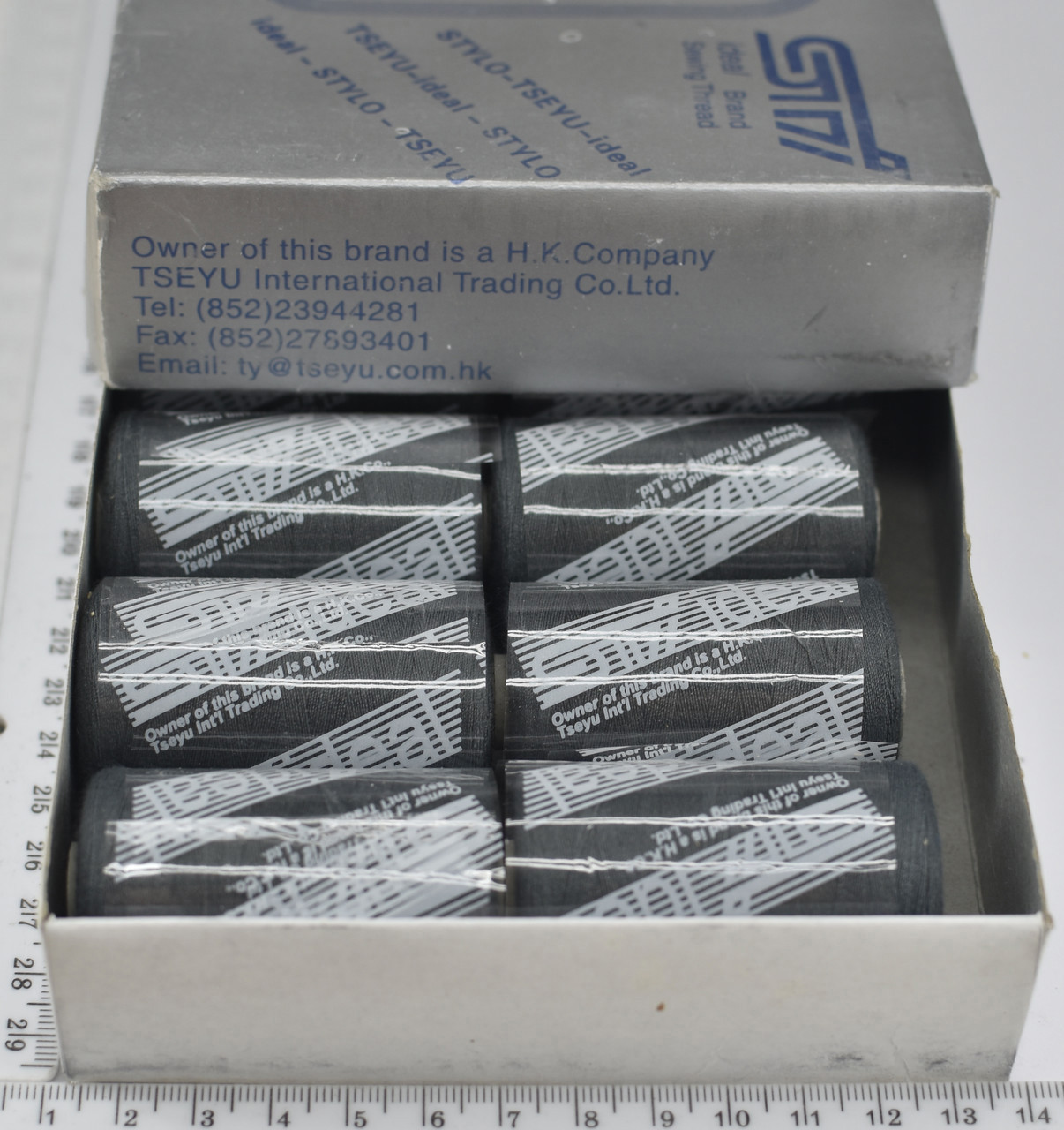 Нитка ideal поліестер № 40 /2 1000ярд (345) сіро - зел.