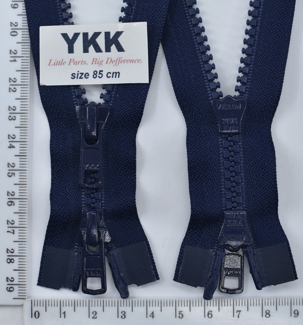 Блискавка трактор №5 YKK Японія разьемний на 2бег 85см (058) синій